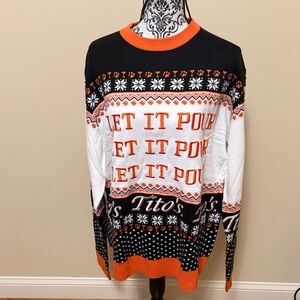 Tito's Black and Orange Sweater